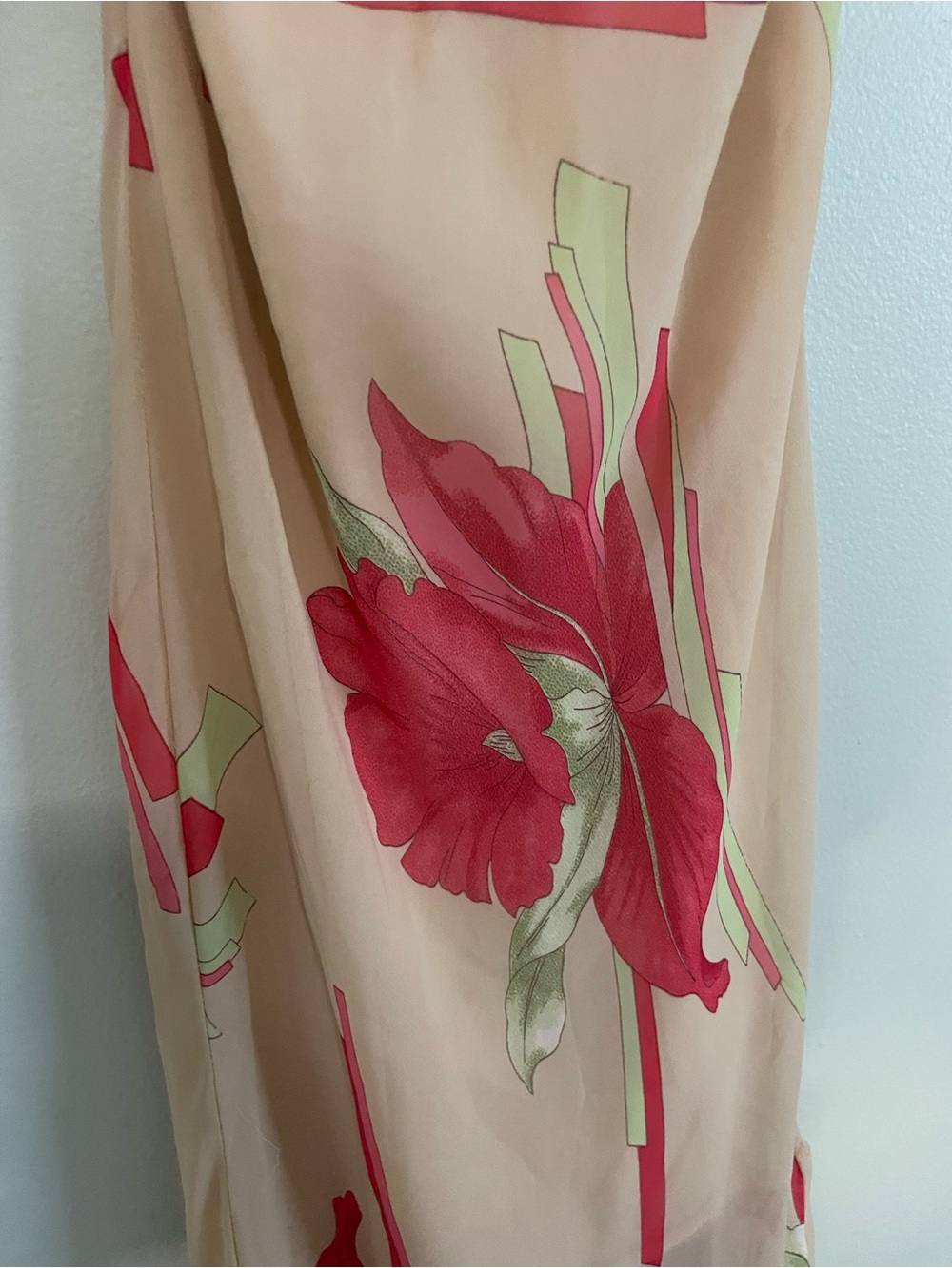 Gorgeous Floral Halter Midi Dress Hawaiian Girl Dress Beach Dress - Picture 8 of 10